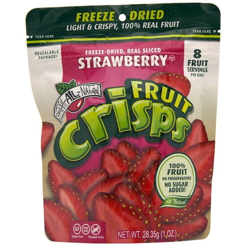 Brothers AllNatural FreezeDried Strawberry Fruit Crisps, 1 Oz