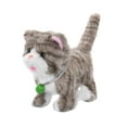 thumbnail image 3 of Peluche eléctrico para gato que camina con grabación de voz, versátil, 18 x 10 x 17 cm Rayas gris claro, 3 of 9