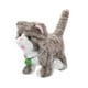 thumbnail image 3 of Peluche eléctrico para gato que camina con grabación de voz, versátil, 18 x 10 x 17 cm Rayas gris claro, 3 of 9