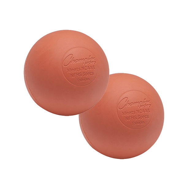 Champion Sports Official Size Rubber Lacrosse Ball Red Pack of 2 