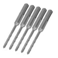 thumbnail image 5 of 5Pcs Rotary Hammer Drill Bit Cemented Carbide Tip Spiral 2 Flutes Impact Drill Bit for Brick Stone 110mm 5mm/0.20in Open Diameter, 5 of 5