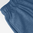 thumbnail image 7 of Gytharion Kids Girls Denim Pants Fashion Solid Elastic High Waist Drawstring Jeans Summer Loose Casual Wide Leg Jeans for Teen Girls, 7-16 Years, 7 of 7