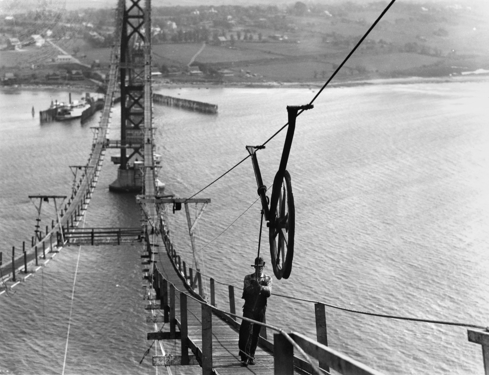 Mount Hope Bridge 1928 Nconstruting The Mount Hope Bridge Connecting