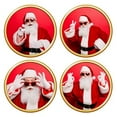 4 Sheets Christmas Wall Decals Removable Christmas Stickers Living Room