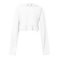thumbnail image 4 of Yzengfg Women's Long Sleeve Sheer Summer Lightweight Tie Front Cardigan See Through Cover Ups White, 4 of 5