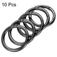 thumbnail image 3 of Unique Bargains Black Round Zinc Alloy Spring Gate O Ring Snap Clip Buckle, 10 Pack, 3 of 5