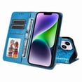 thumbnail image 3 of Funda tipo cartera GANGXUN para iPhone 15 Plus , diseño girasol, cuero PU, soporte, cierre magnético, tarjetero, 3 of 5
