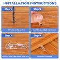 thumbnail image 4 of Uxcell 3/4 inch Locking Shelf Support Pegs 20Pcs Plastic Cabinet Shelf Pins Clear 5mm Dia, 4 of 7