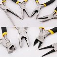 thumbnail image 4 of 8PCs Mini Pliers Set, Long Nose with Teeth, Flat Jaw, Round Curve Needle Diagonal Nose Wire End Cutt, 4 of 5