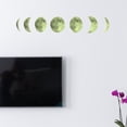 thumbnail image 4 of unbranded Décor Mural Phases de Lune 1 Ensemble PVC Vert Foncé pour Salon Phosphorescent, 4 of 6