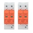 thumbnail image 2 of Protection Arrester Device, 2Pcs Voltage SPD Surge Protective Devices Rail Installation PC Flame Retardant AC  For Electrical Appliances For Home For House 20kA Imaximum,40kA, 2 of 8