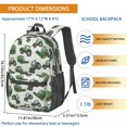thumbnail image 3 of Tractor and Harvesters Gray Pattern 17" School Backpacks for Teens,Waterproof Oxford Fabric,S-Shape Padded Straps for School,Travel,Hiking,Camping, 3 of 6