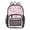Pink Dog and Heart, variant on PVC Transparent Backpacks Clear Backpack for Travel and Outings Peacock with Iridescent Tail