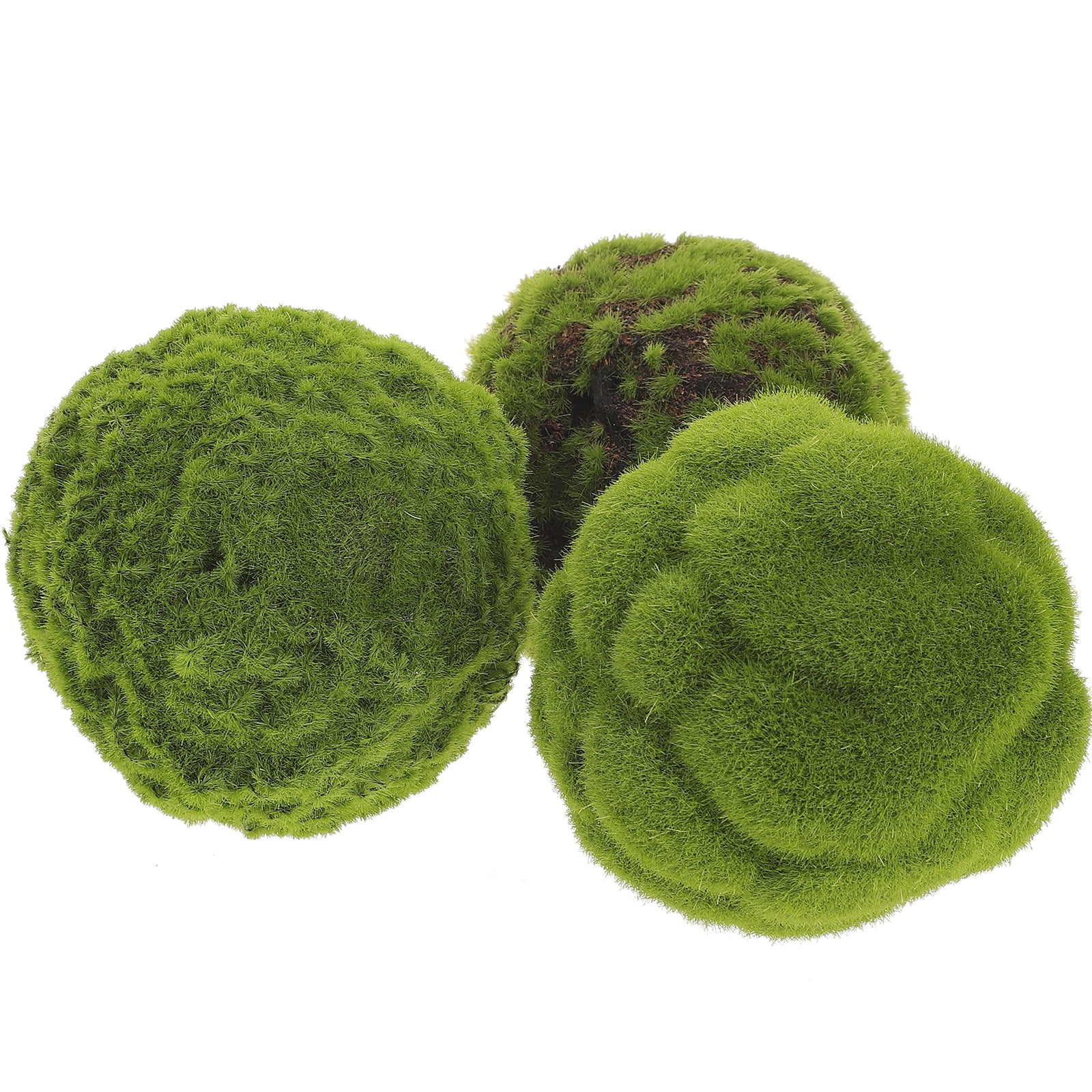 HOMEMAXS 3pcs Hanging Moss Ball Artificial Moss Ball Plant Ball Decor