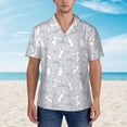 thumbnail image 4 of Goofa Fun Rabbit Hawaiian Shirt for Men, Unisex Summer Beach Casual Short Sleeve Button Down Shirts,Aloha Tropical Floral print shirt-XX-Large, 4 of 9