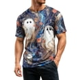 thumbnail image 4 of Halloween Shirts Mens Short Sleeve Funny Halloween Graphic Tees Crewneck Pumpkin Print Halloween Tops Shirt for Men, 4 of 5