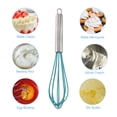 thumbnail image 5 of Unique Bargains Egg Whisk Silicone Mixer Kitchen Utensil Blending Stirring Blue, 5 of 7