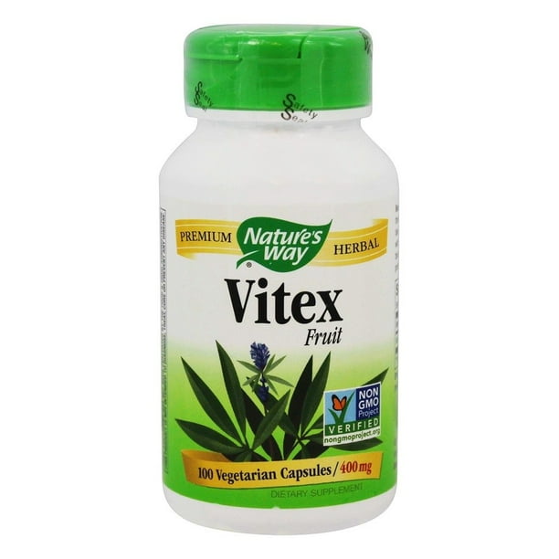 Nature's Way - Vitex Fruit 400 mg. - 100 Vegetarian Capsules - Walmart.ca