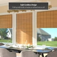 thumbnail image 2 of Red Lantern Burnt Bamboo Cordless Window Shade - Two-tone Honey 36" W, 2 of 8