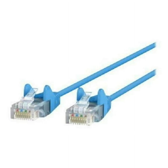 25 ft. CAT6 Slim 28AWG Cable, Blue