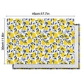 thumbnail image 6 of Yellow Lemon Fruit Leaves White Pattern Summer Placemats Table Placemats Set Of 4-Linen Kitchen Washable Placemats Table Mats 11.8"x17.7" Non-Slip Heat Resistant, 6 of 6
