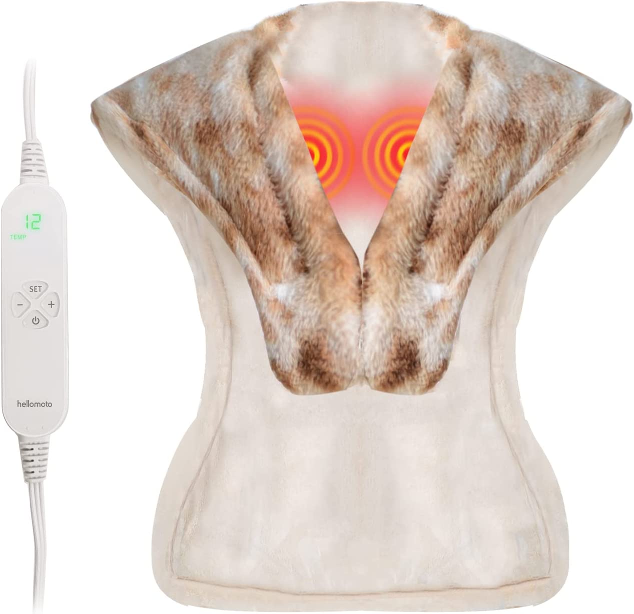 Heating Pad for Neck and Shoulders, 3 in 1 Electric Heating Pad(Massage