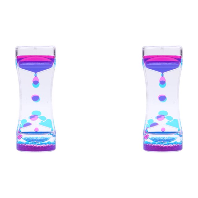 Liquid Motion Bubbler - Reloj arena con temporizador adorno escritorio ( ) rosa azul