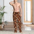 thumbnail image 5 of Goofa Christmas Gingerbread Cookies Pattern Printed Soft Pajama Pants for Men, Wide Leg Comfy Casual Lounge Yoga Pants-, 5 of 9