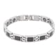 thumbnail image 2 of Pulsera magnética de acero pulsera de terapia magnética cadena de muñeca de eslabones de pulsera damas de plata accesorios de joyería de moda pulsera magnética para ANGGREK Otros, 2 of 8