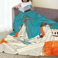 thumbnail image 6 of Pofeuu Colorful Greek Windmills Print Ultra-Soft Micro Fleece Blanket,for Bed Or Sofa,All Season Throw Blankets Flannel Blanket-50"x40", 6 of 7