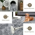 thumbnail image 4 of 10x13 Vintage Area Rug Washable Living Room Carpet Non Slip Bedroom Indoor Office Low Pile Traditional Distressed Retro Accent Rug Grey, 4 of 5