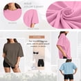 thumbnail image 6 of SUNBS Plus Size Tops for Women Workout T Shirts Short Sleeve Spring Tee Summer Clothes,Sizes S-3XL, 6 of 8