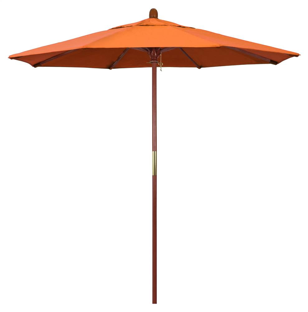 7.5 ft. Patio Umbrella Sunbrella 2A in Tangerine Fabric