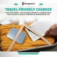 thumbnail image 6 of Chargeworx 3-in-1 Wireless Charger, Foldable Magnetic Charging Station, 15W, Blue, 6 of 7