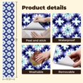 thumbnail image 4 of Peel and Stick Wallpaper Contact Paper Boho French Flower Stamen Wall Mural Geometric Shapes Abstract Self Adhesive and Removable 17.7in x 118in, 4 of 8