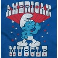 thumbnail image 2 of Hefty Smurf American Muscle USA Toddler Boy Girl T Shirt Infant Toddler Brisco Brands 6M, 2 of 6