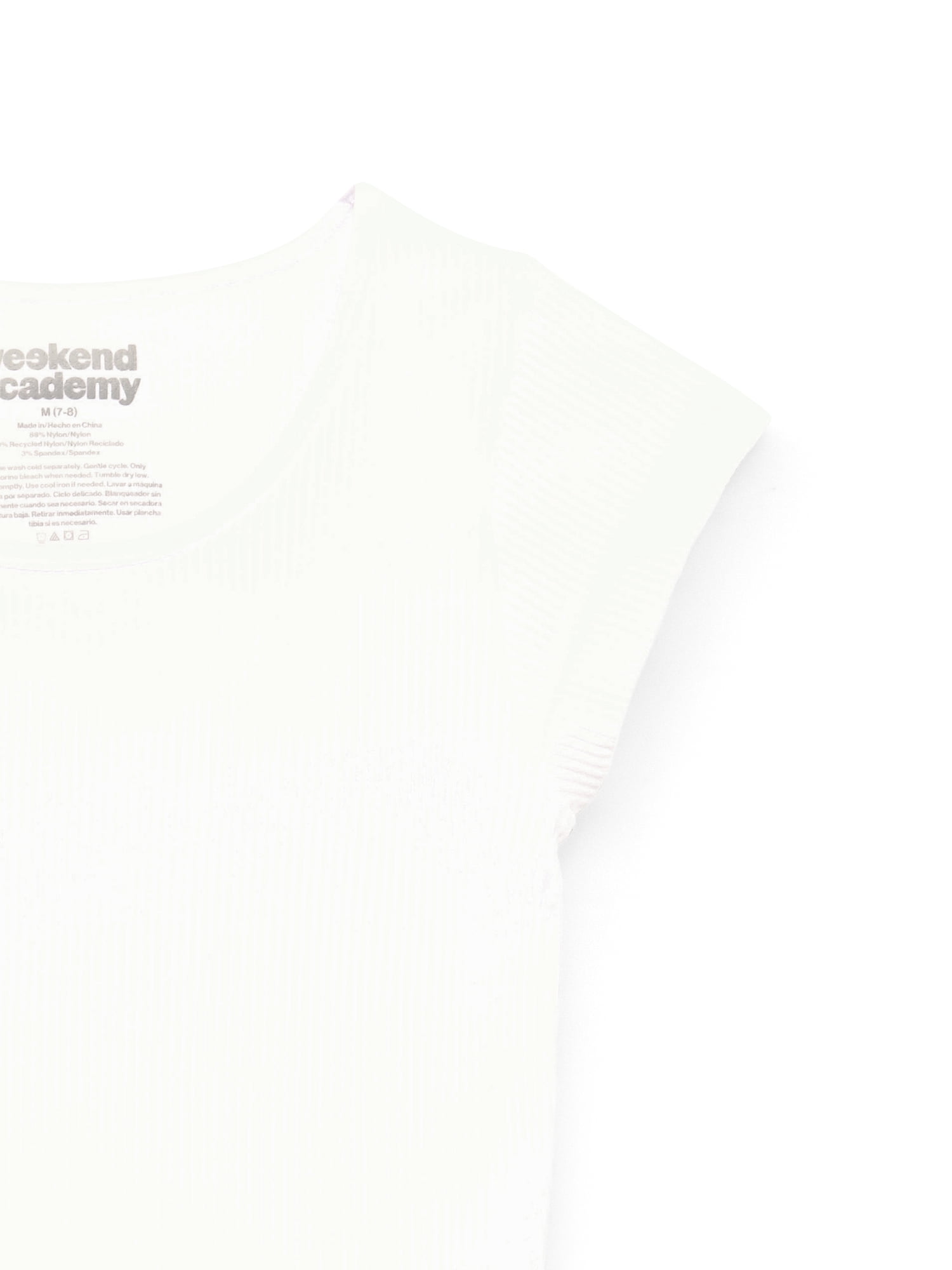 Weekend Academy Girls Cap Sleeve Seamless Top, Sizes 4-18