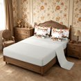 thumbnail image 4 of Erosebridal Pumpkin Harvest 7-Piece Twin Bedding,Fall Pumpkins Bedding Comforter Set,Cream,Reversible, 4 of 6