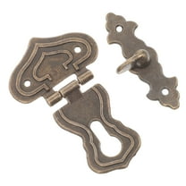 TINKSKY 4pcs Hasp Latch Buckle Zinc Alloy Vintage Style Secure Closure for Wooden Chests