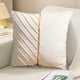 thumbnail image 1 of Funda de almohada plisada de terciopelo liso para sofá, cabecero u oficina | Cojín de apoyo lumbar para cintura y espalda | Funda de almohada decorativa acolchada de 45 x 45 cm, 1 of 7