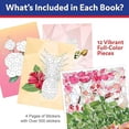 thumbnail image 5 of Sticker by Number Book Set for All Ages, Sticker Mosaics for Fun and Relaxation, Sticker Books for Adults Material Paper with Tear-Out Pages Featuring Animals, Ocean Life, and Plants (Set of 4 Books), 5 of 6