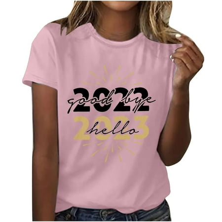 

Womens Tops Oversized T Shirts for Women Adult Trendy Short Sleeve Crew Neck Printed Leisure Blouse T-Shirt Tops Shirt Backless Top White Crop Top Clearance Pink 2XL