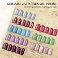 thumbnail image 3 of Set de esmaltes de uñas MIZHSE Cat Eye Gel 8 colores con barra magnética, 3 of 8