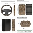 thumbnail image 6 of HUIACONG Car Seat Cover Set, with Key Ring Car Armrest Box Protective Cover Car Armrest Box Pad, High End Stylish Car Accessories Full Set, 6 of 7