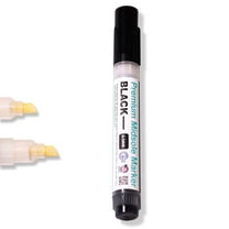 Wilkins Premium Midsole Marker for Customization Paint on Leather, Suede, Fabric and Soft Foam for 2-4 Pair of Shoes Black