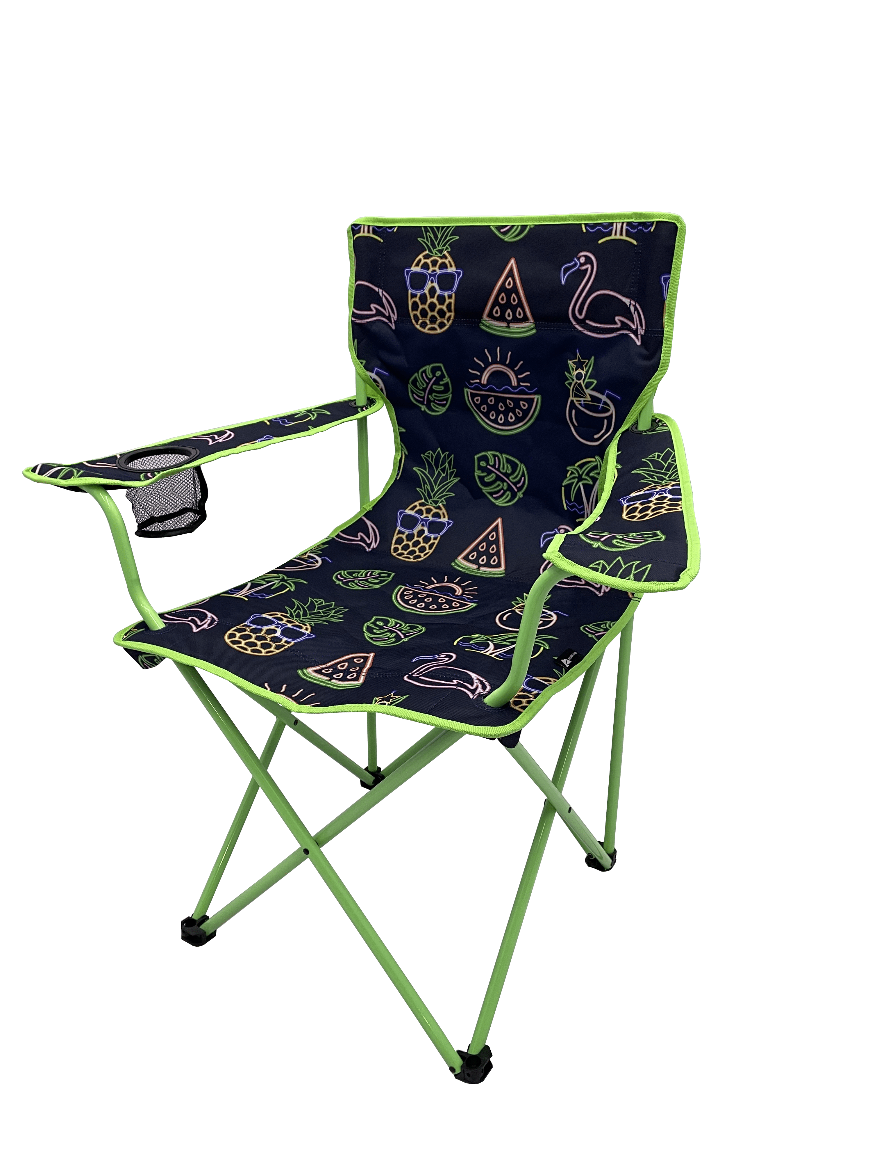 Ozark Trail Camping Chair Neon Green and Blue