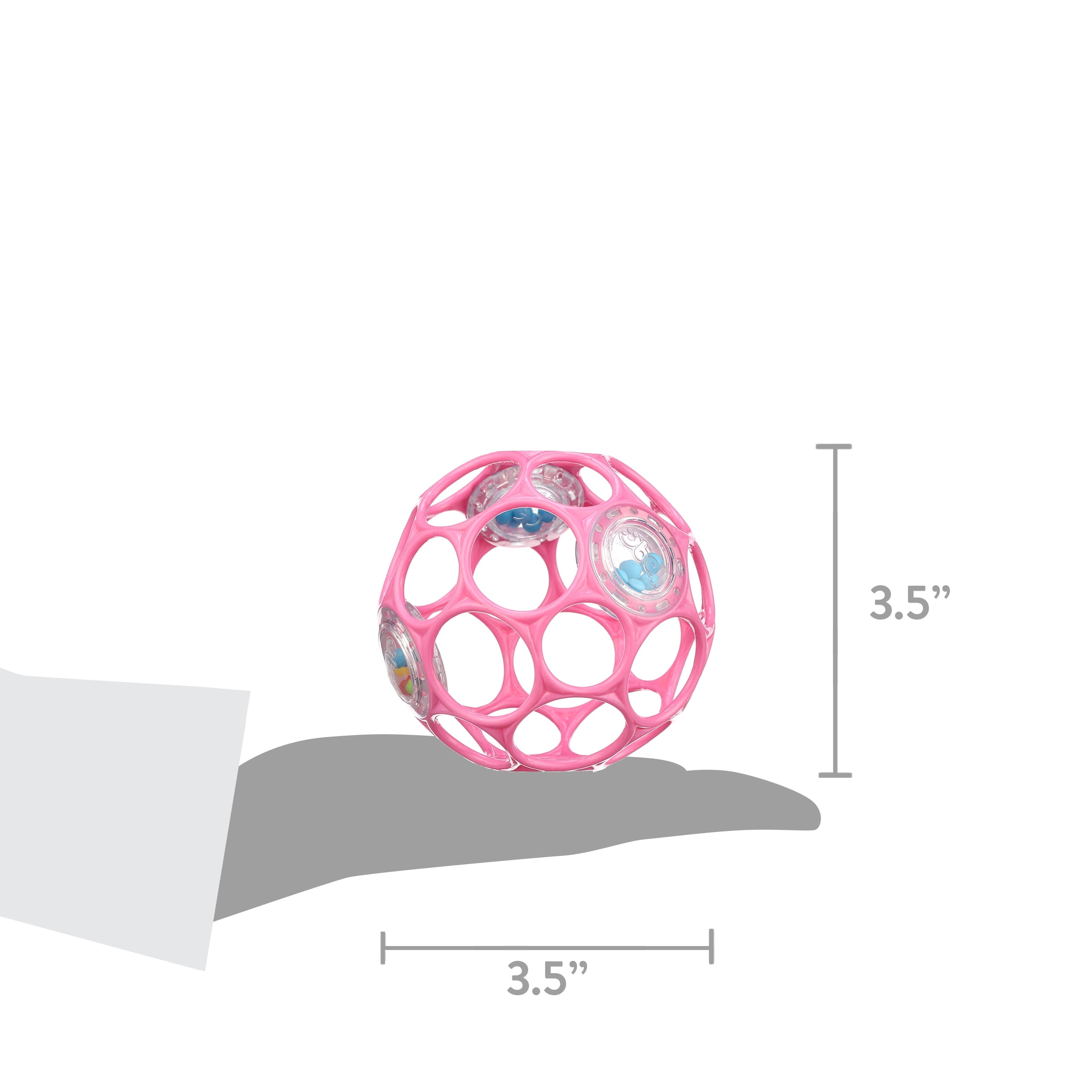 Bright Starts Oball Rattle Easy-Grasp Toy - Pink