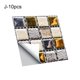 thumbnail image 2 of Gwong Decoración hogareña 10 unids / set Etiqueta de teja impermeable Etiqueta de teja fuerte PVC 3D DIY DIY autoadhesivo Vinilo para el hogar Gwong 21073225, 2 of 6