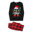 thumbnail image 3 of Elippeo Christmas Pajamas for Family, Long Sleeve Tops + Buffalo Plaid Pants Set Sleepwear Loungewear, 3 of 10