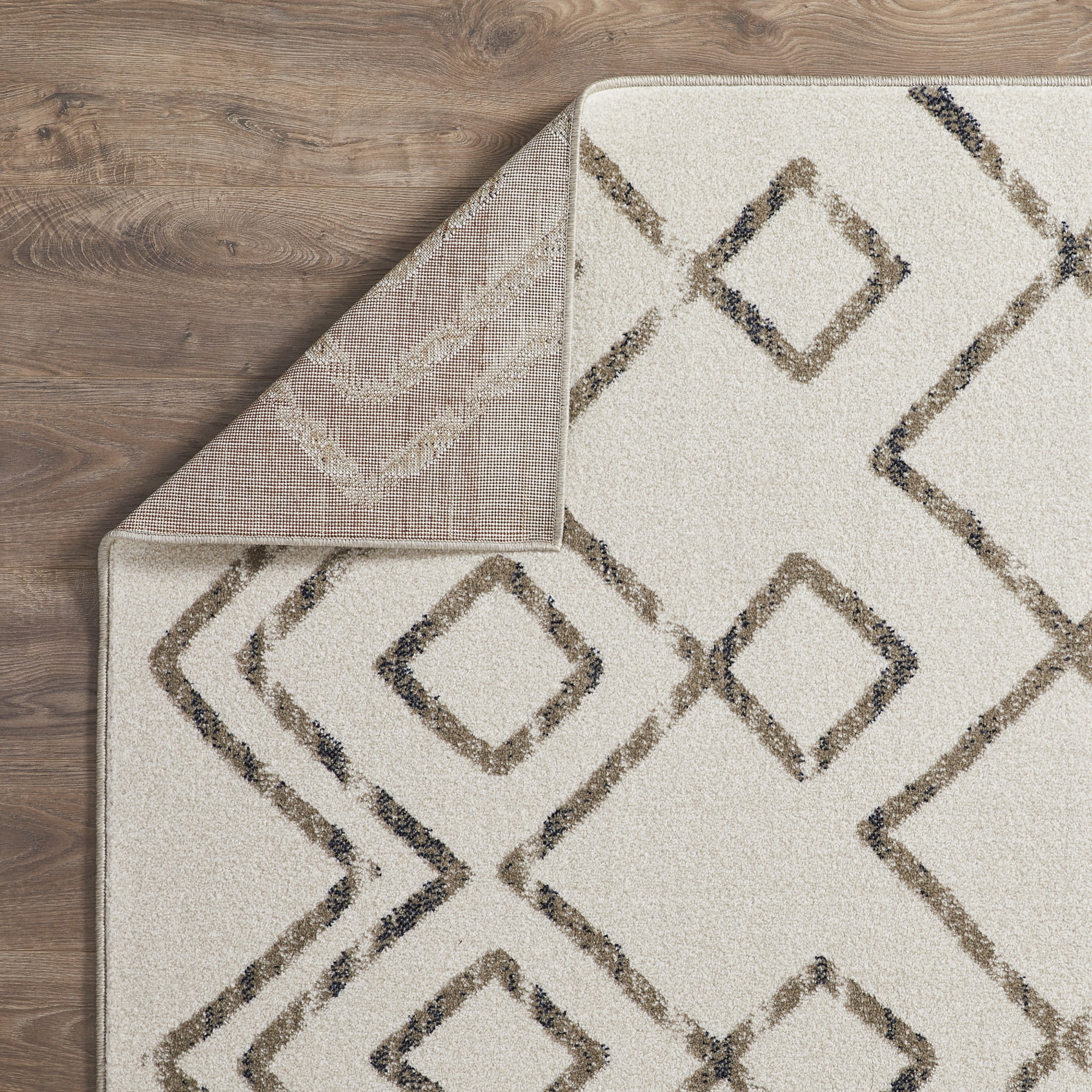 Loomaknoti Taytum Rocey 5' x 7' Ivory Geometric Indoor Area Rug